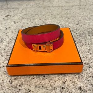 100% Authentic Hermes Mimi Kelly Double Tour Bracelet